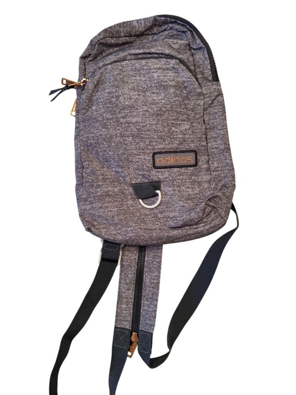 Adidas Backpack/ Crossbody Bag Sling Gray NWOT Lightweight Pockets